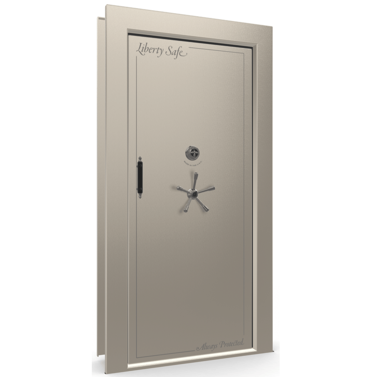 Vault Door Series | In-Swing | Right Hinge | Champagne Gloss | Mechanical Lock - closed