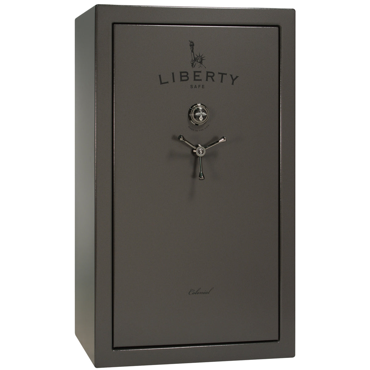 Colonial Series | Level 4 Security | 75 Minute Fire Protection | 30 PRO FLEX | DIMENSIONS: 60.5"(H) X 36"(W) X 22"(D*) | Gray Marble | Mechanical Lock - Closed